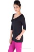De Moza Casual 3/4 Sleeve Solid Women's Top